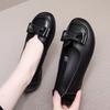 2026 Spring/Summer New Large Shallow Cowhide Soft Flat Women's Shoes