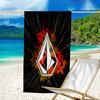 proof beach towel with a V-VOLCOM LOGO1 pattern - soft,absorbent,quick-drying,machine washable - perfect for swimming,camping,bathing