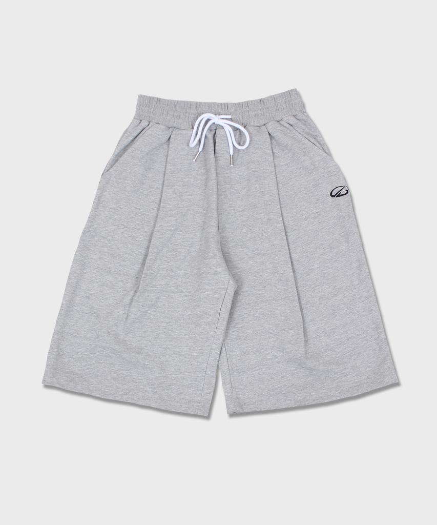 CAMEL WORK Logo Bermuda Sweatpants (Grey)