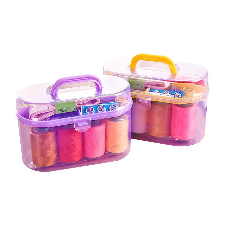 Portable Household Sewing Kit: Multifunctional Needle & Thread Storage Box