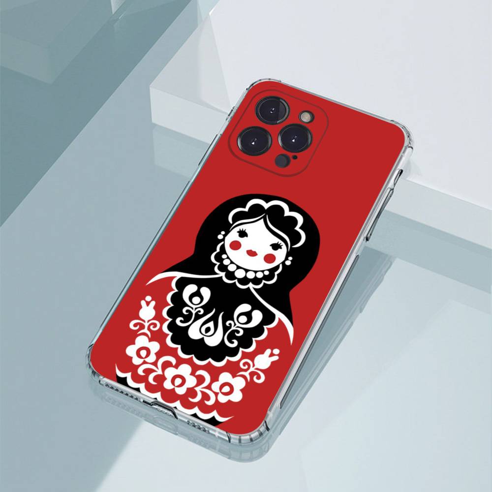 

Russian Dolls Matryoshka Phone Cases For iPhone17,16,15,14,13,12,11,Pro,Max,Plus Luxury Camera Protection Plastic iPhone12mini