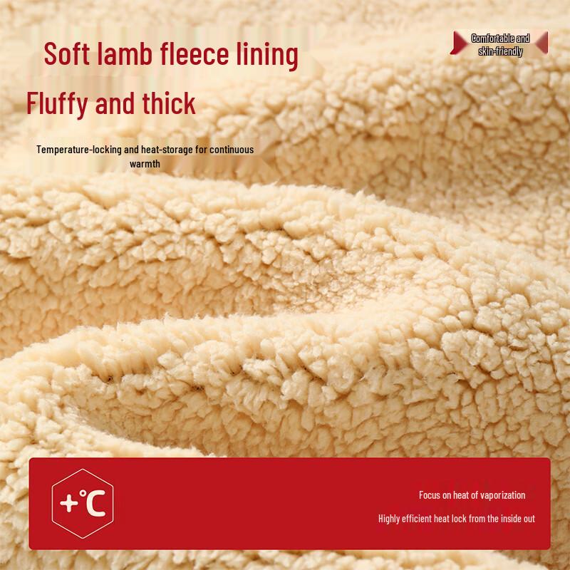 Warrior Unisex Thickened Lamb Wool Hooded Sweatshirt