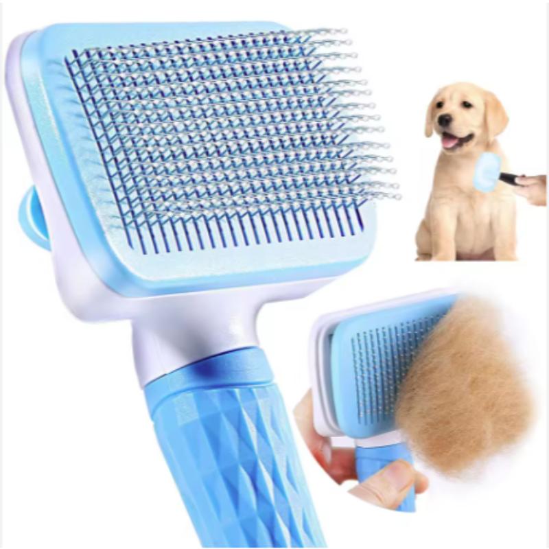 Pet Dog Brush Cat Comb Self Cleaning Pet Hair Remover Brush For Dogs Cats Grooming Tools Pets Dematting Comb Dogs Accessories