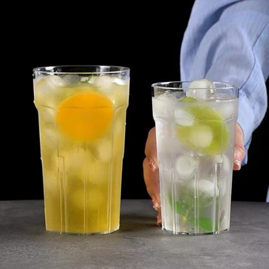 

Unbreakable Acrylic Stackable Cups – High Temp Resistant & Imitation Glass for Tea, Juice, Cold Drinks & Beer 265ml Stackable Clear Octagonal Cup 9771