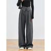 New Arrival French Style Loose High Waist Wide Leg Pants Casual Pants Loose High Waisted Casual Pants