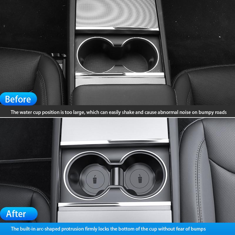 For Tesla Model 3/Y/3 Highland /Y Juniper  Central Control Water Cup Limiter Fixed Drink Holder Car Interior Accessory