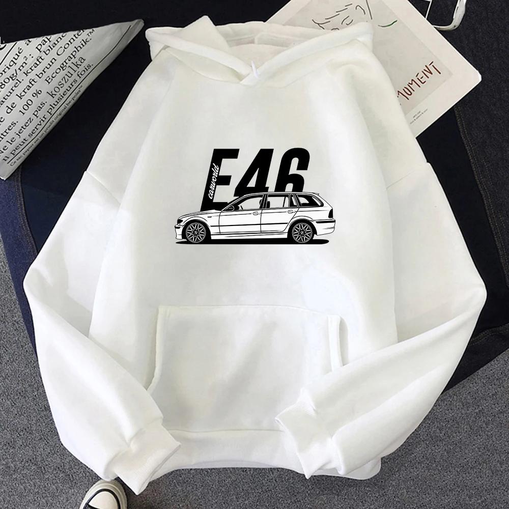 2022 Winter E46 Car Hoodies Spring/Autumn Women Tops Aesthetic Clothes Fashion Men Sweatshirt Graphic Hoodie Harajuku Sudaderas