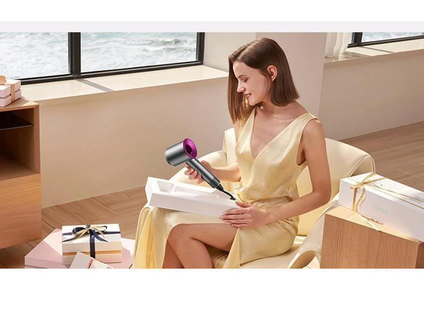 Uscător de păr fără frunze de mare viteză de 110 V cu standarde americane și japoneze, uz casnic, cu tehnologie cu ioni negativi