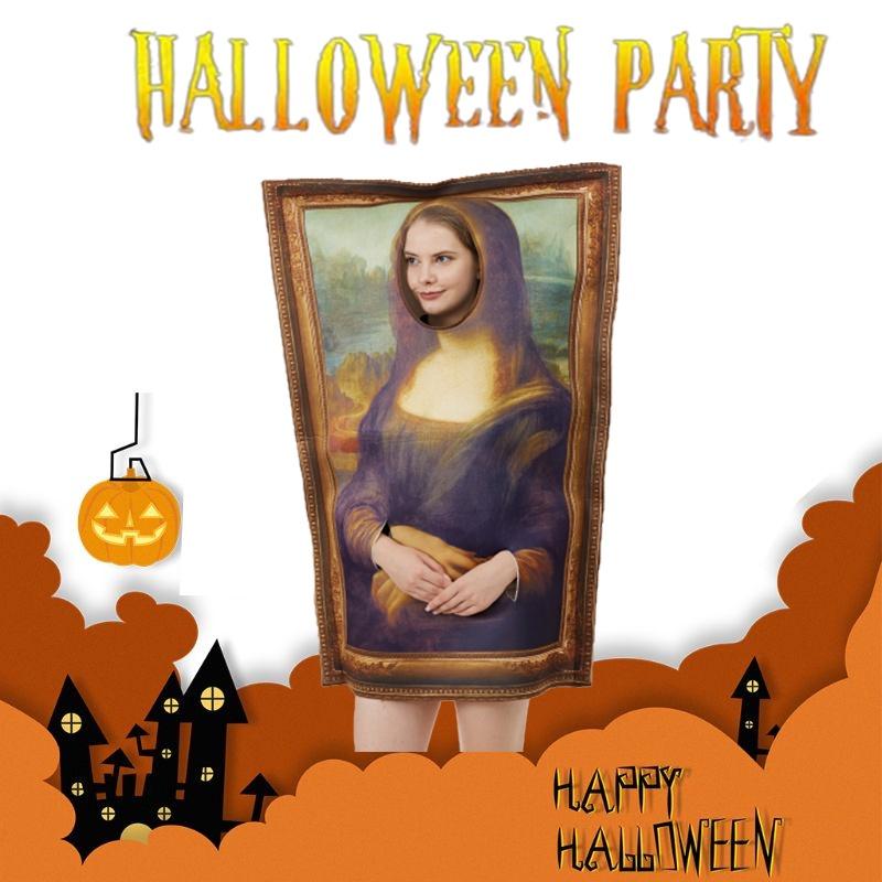 Halloween Mona Lisa Cosplay Costume For Adults And Teens High-quality Polyester Material