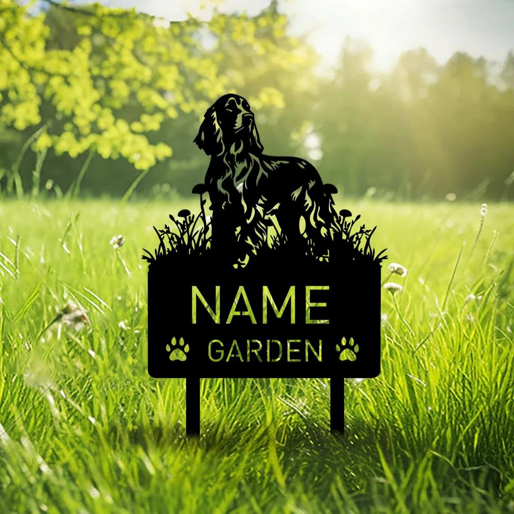 Metal Garden Stake Personalized Dog Memorial Gift Custom Grave Marker Remembrance Decor Sympathy