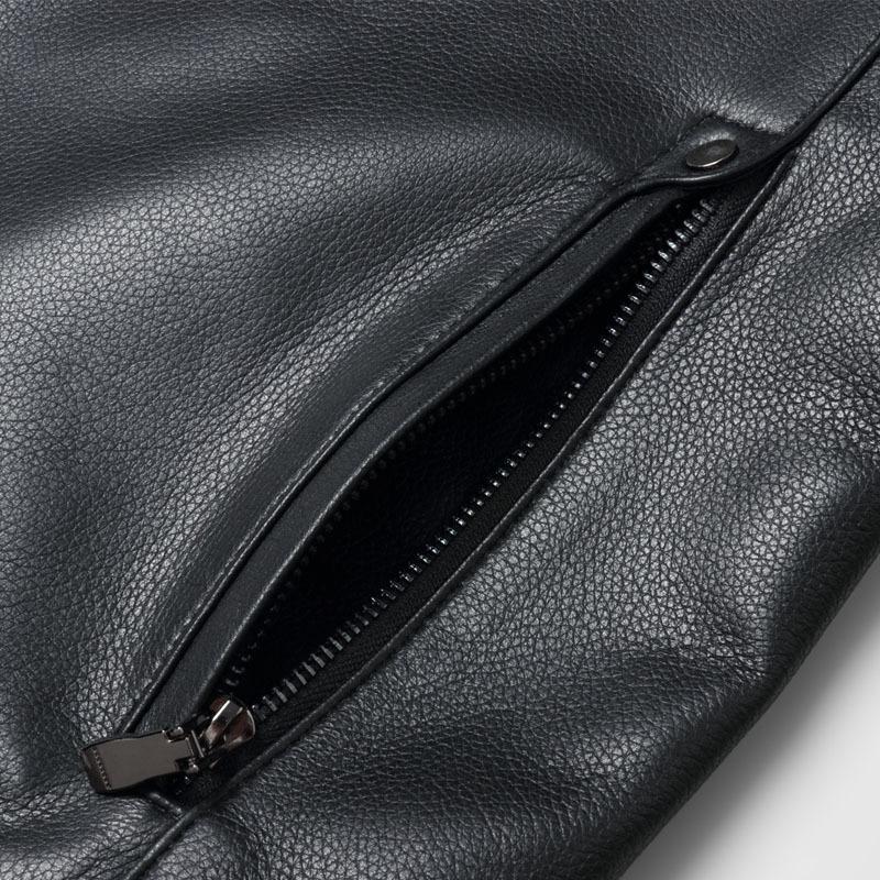 Autumn men's lapel genuine leather jacket men's business casual leather jacket sheepskin jacket