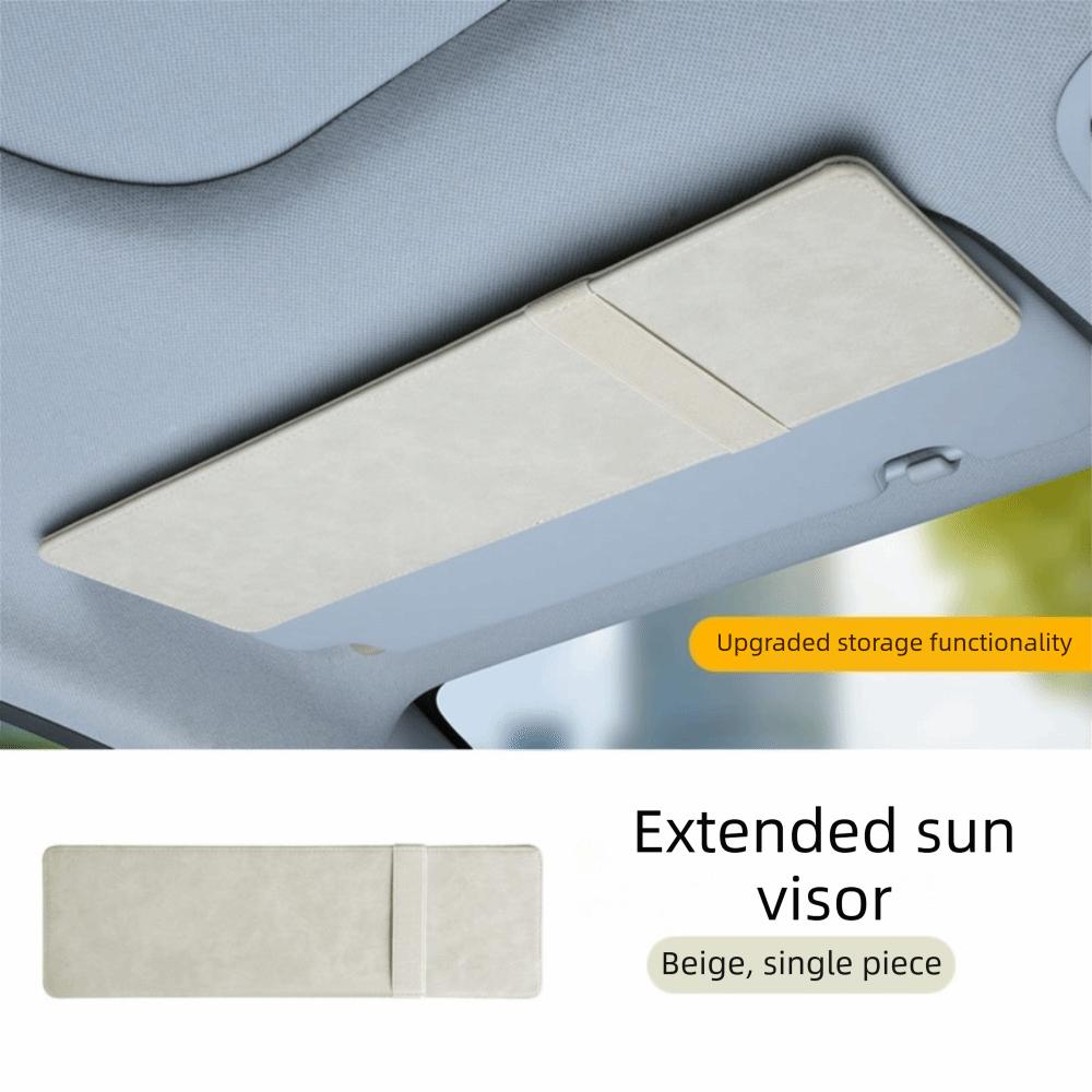 

Anti Glare Car Sun Visor Adjustable Polarized Visor Eyewear Holder Clip Sunshine Protection бежевий