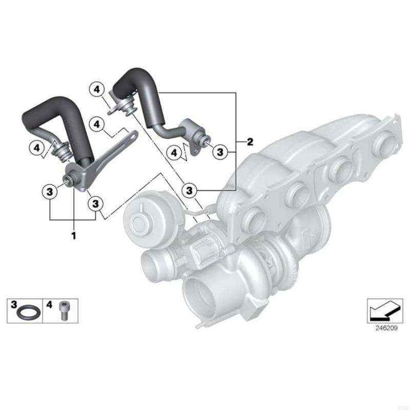 2025 New Auto Accessories Cooling Pipe Radiator Coolant Water Hose 11538663516