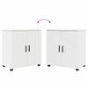 Bathroom Cabinet White 61 x 35 x 64 cm Particleboard & Metal