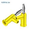 Huijun 4mm Brass Solder-Free Stackable Banana Plugs