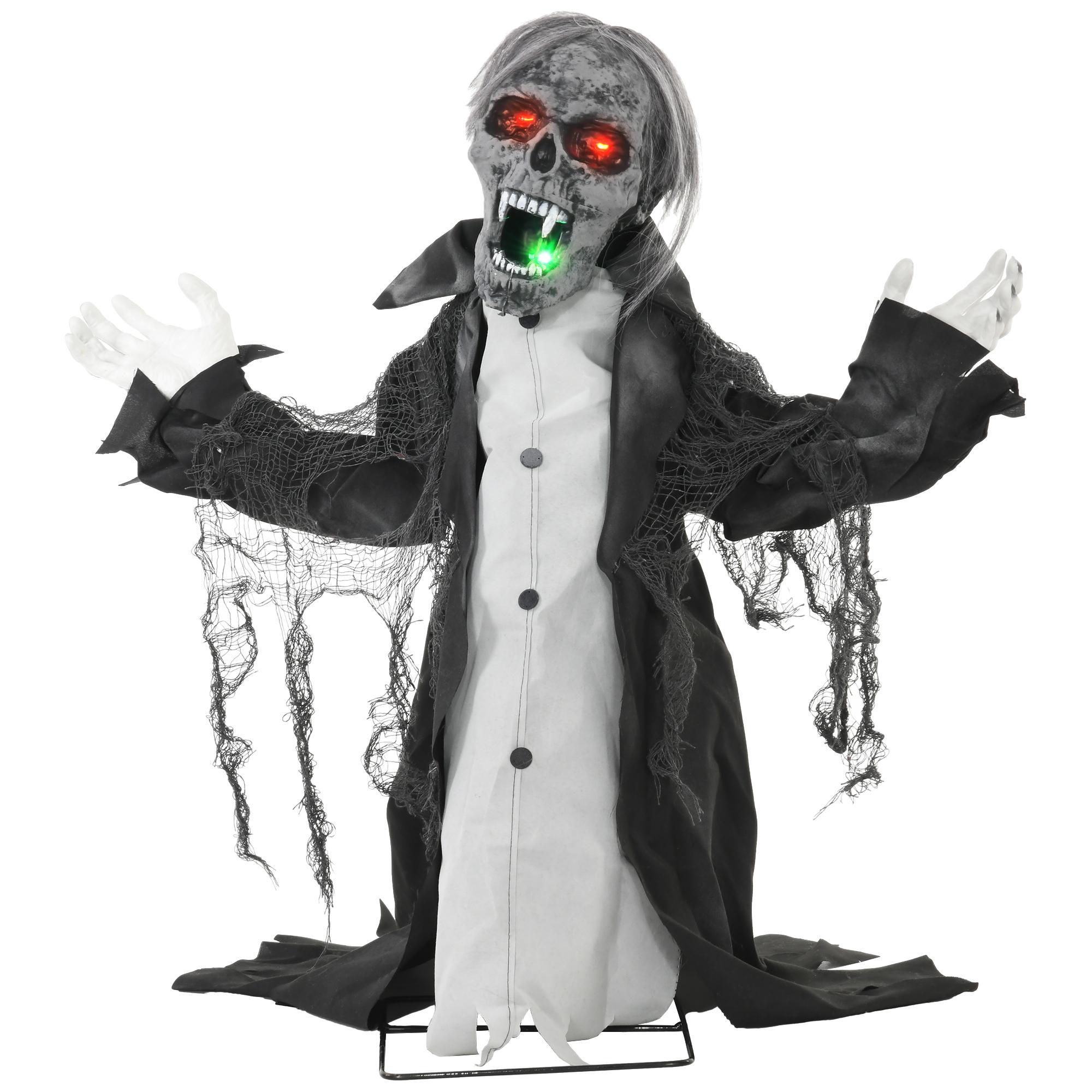 Halloween Animated Skeleton with Glowing LED
