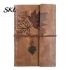 Faux Leather Journal Vintage Journal, Refillable Notebook for Travel Office Daily Writing, A5 Writing with Straps Size Lined Blank Dairy Planner, Gift