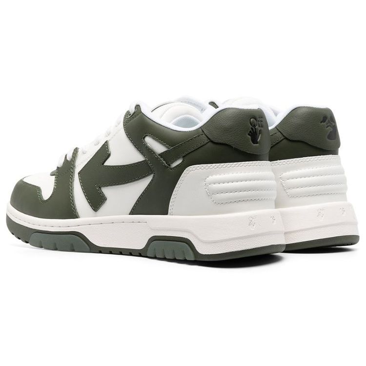 Off-White Out of Office Khaki White Men Sneakers Green OMIA189S23LEA001-5901