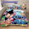 3-teiliges Bettwäsche-Set mit Lilo und Stitch-Aufdruck, Atmungsaktiv und Weich, Maschinenwaschbar, Weihnachtsgeschenk, Geeignet für Schlafzimmerdekoration, 063