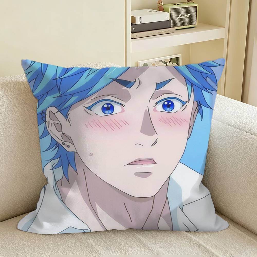 YBC BLAnime Tamura Yui Square Sofa Pillow Cover Solid Color Living Room Home Decor Cushion Case