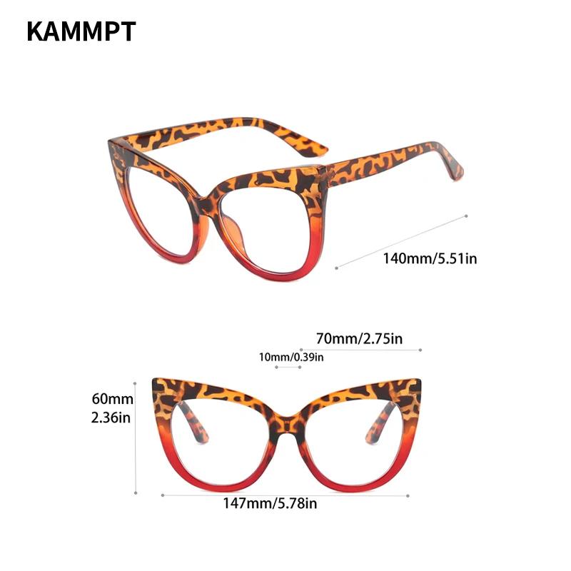 Oversized Cat Eye Women Eyeglasses Stylish Blue Light Blocking Spectacles New Trendy Vintage Candy Color Computer Eyewear