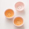 Handmade Cerc Tea Cup Floral Design Chinese Sle Tea Set Accory for Brewing Tea Pink Color Gongfu Tea Drinking Cup