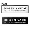 Dog In Yard Sign Pet Family Yard Sign Wall Decor Wooden Keep Gate Closed Sign for Garden Yard Dog Owners Housewarming Gift