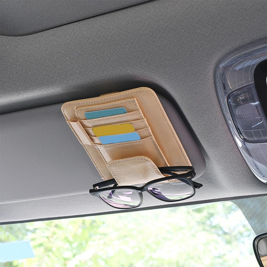 PU Vehicle Sun Visors Glasses Clip Holder Ensures Scratch Frees and Secure Storage for Every Driver's Needs Easy Install