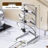 HANDUNYOU 3-Tier 304 Stainless Steel Pot Lid Storage Rack