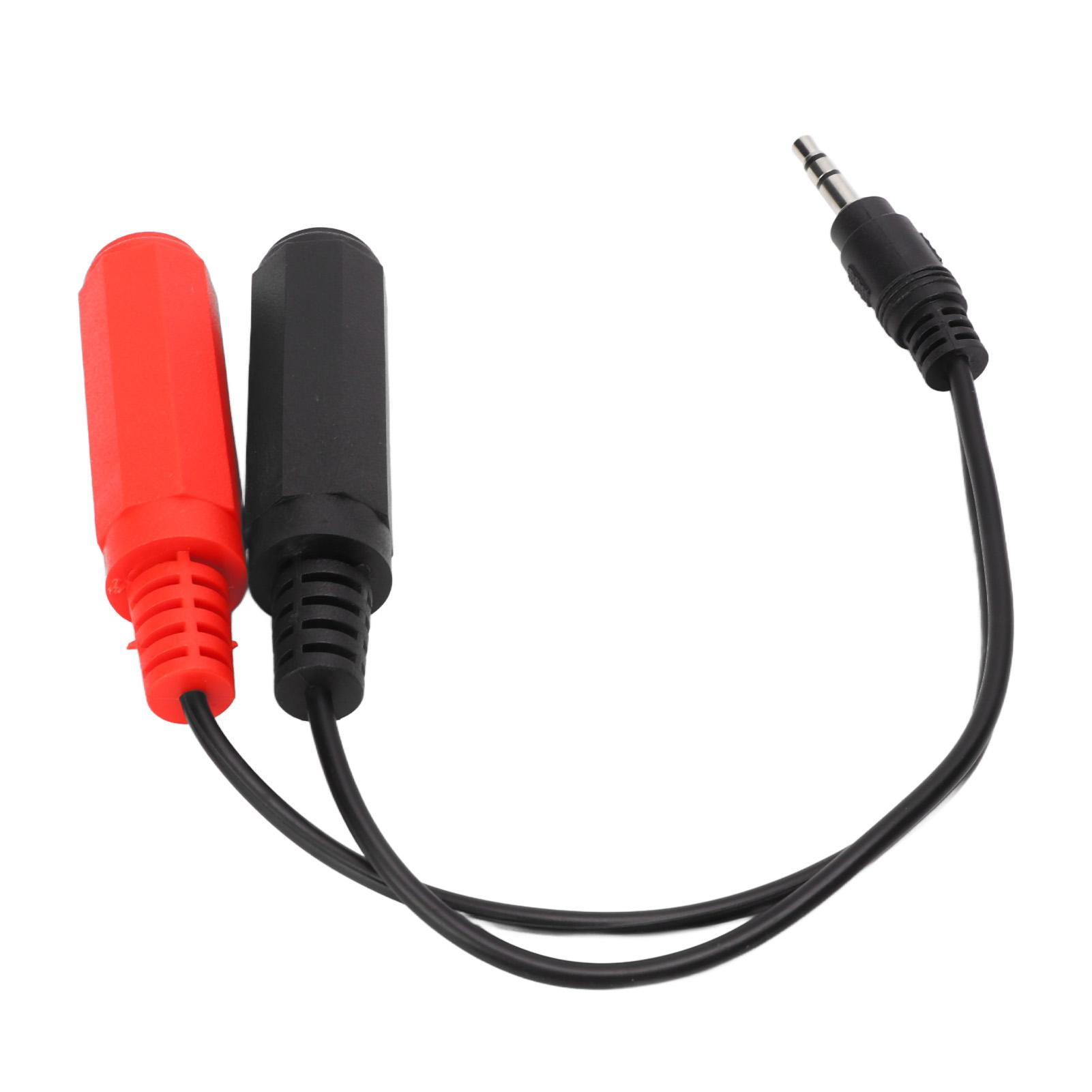 

3,5 мм штекер на 6,35 мм гнездо Звуковой кабель Стабильный звуковой кабель-конвертер для динамиков DVD-плеера