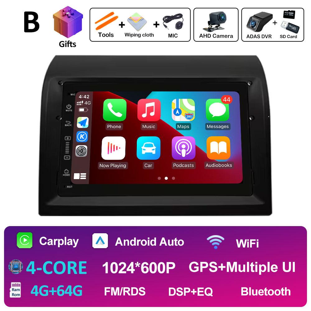 7 Inch Android Car Radio Video Multimedia Player For Fiat Ducato 2006 2007 2008 2009 - 2016 Wireless Carplay Bluetooth Head Unit