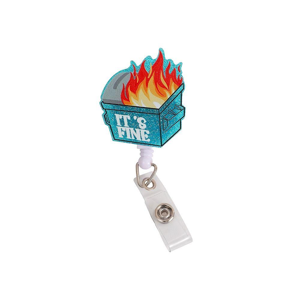 High Resilience Organs Badge Clip Stretchable Name Card Holder  Employee Welfare