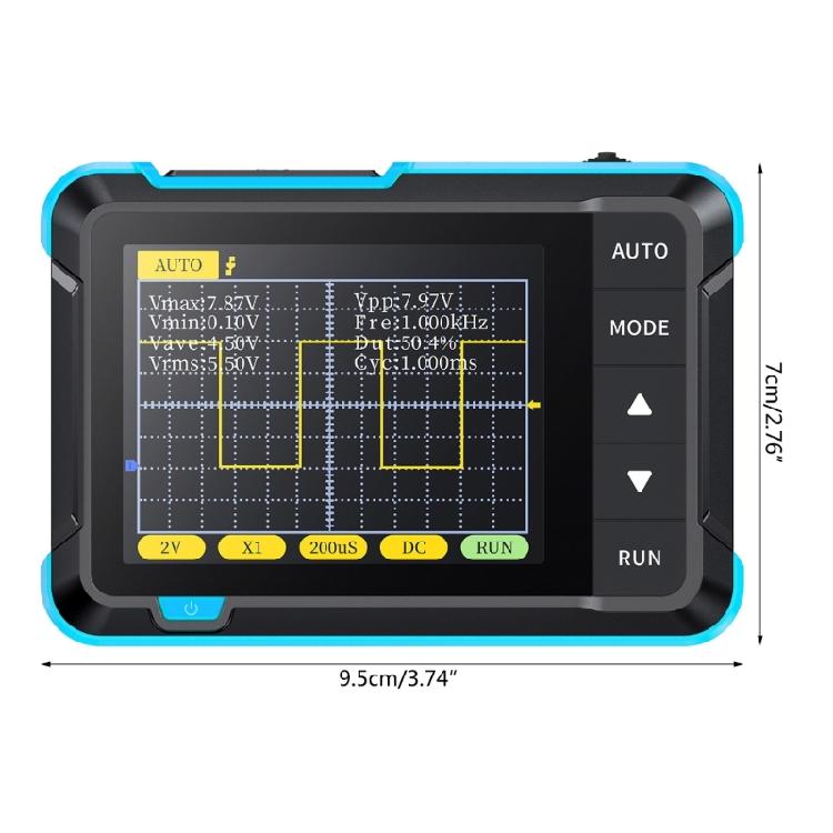Multi Function Digital Oscilloscope with 200Khz Bandwidth Waveform Generator