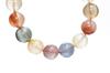 KOUOKU Old Multicolor Rutilated Quartz Bracelet 10mm Power Stone Money Luck Good Luck Brazilian Natural Stone Prayer Beads Rutilated Quartz [K