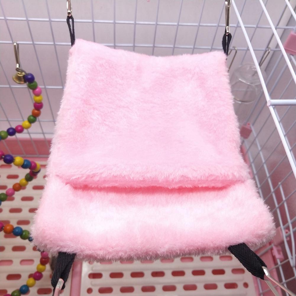 Pink Hamster Squirrel Hanging Hammock Winter Warm Pet Nest Sleeping Bed Cave Cagepink S