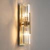 Postmodern Crystal Luxury Living Room Gold Wall Lamp Simple Bedroom Background High-end LED Indoor Lighting Fixtures Sconce