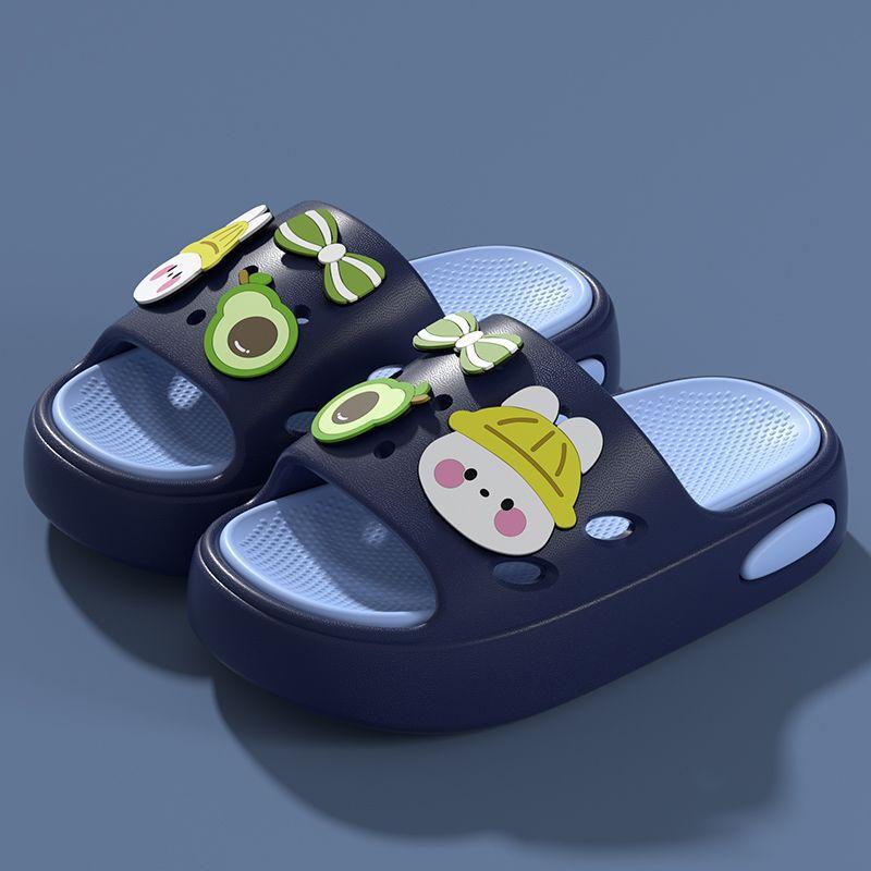 Summer Children's Cartoon Slippers for Boys and Girls, Non-slip Soft-soled Home Indoor and Outdoor Wear Kids' Slide Sandals