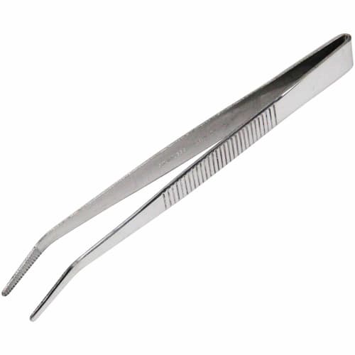 

Senkichi Garden Tweezers, Stainless Steel, 125mm Long, Curved, Serrated