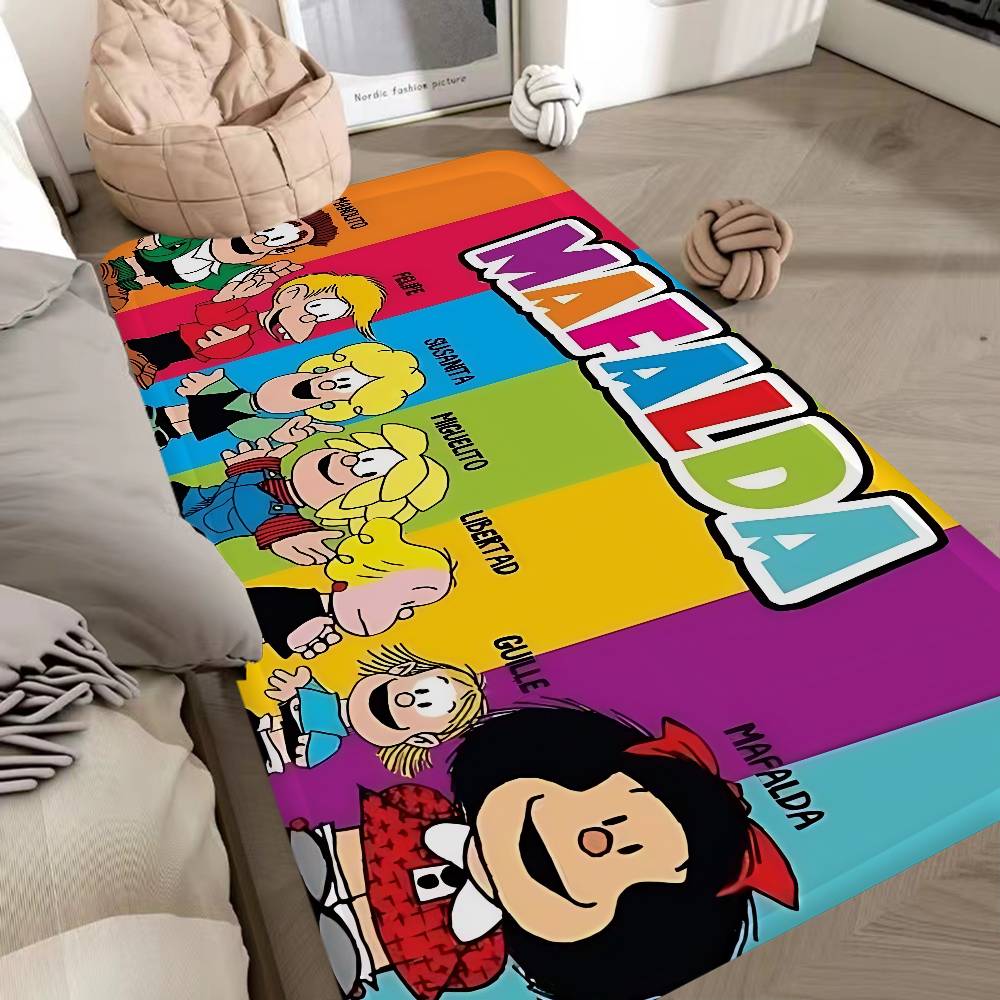 M-Mafalda Cartoon Room Mats Retro Multiple Choice Living Room Kitchen Rug Non-Slip Welcome Rug