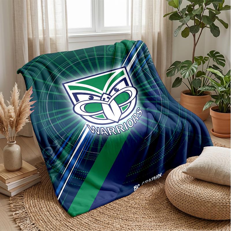 Coperta in Flanella Pile Wigan Warriors Coperta Calda e Accogliente per Divano Letto Viaggio Uso in Tutte le Stagioni