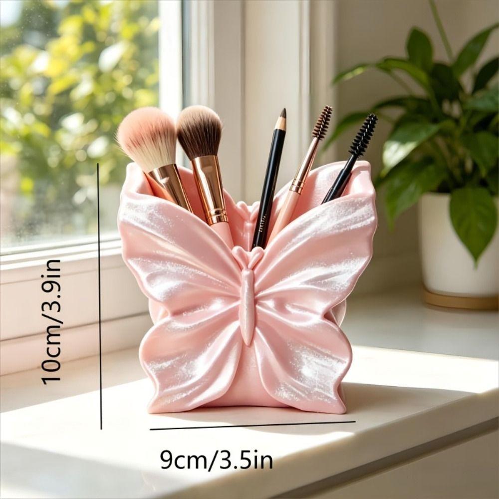 Multi-function Makeup Brush Storage Box 3D-printed Butterfly Pen Holder Desktop