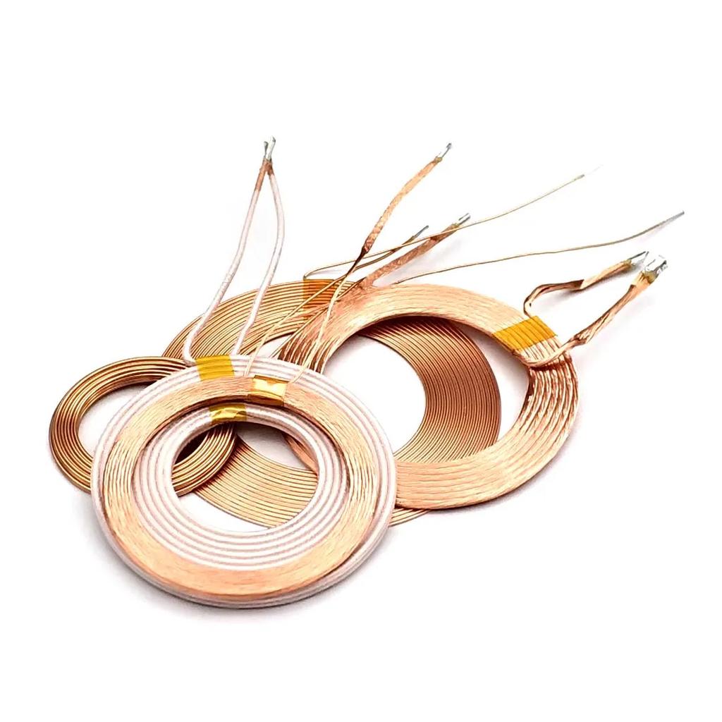 10MM 20uH 20MM 10uH 30MM 30uH 32MM 3.7uH 38MM 30uH 43MM 14uH 52MM 50uH 47*32MM High Current Wireless Power Supply Coil