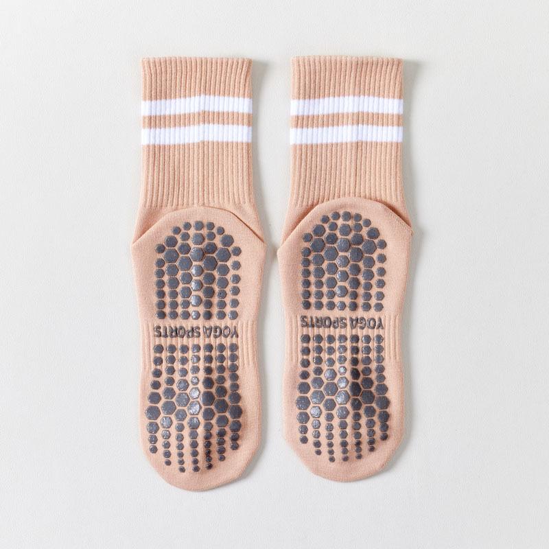 

Pilates Socks Yoga Socks with Grips for Women Non-Slip Grip Socks for Pure Barre Ballet Dance Workout High Quality Practical Daily Use EU 35-40 US 5-9 розовый