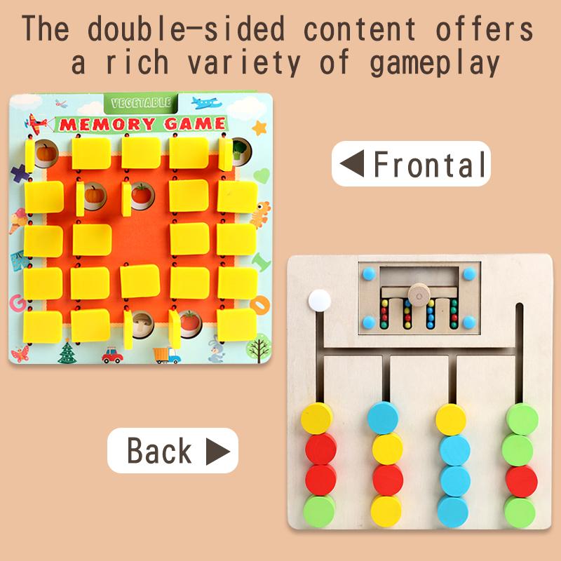 Wooden Memory Chess Toy For Children An Interesting And Fun Pattern Recognition Memory Training That Promotes Brain Development