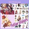 Exquisite Anime Mini Tattoo Aufkleber mit charmanten Zeichentrickfiguren für einen einzigartigen Ausdruck