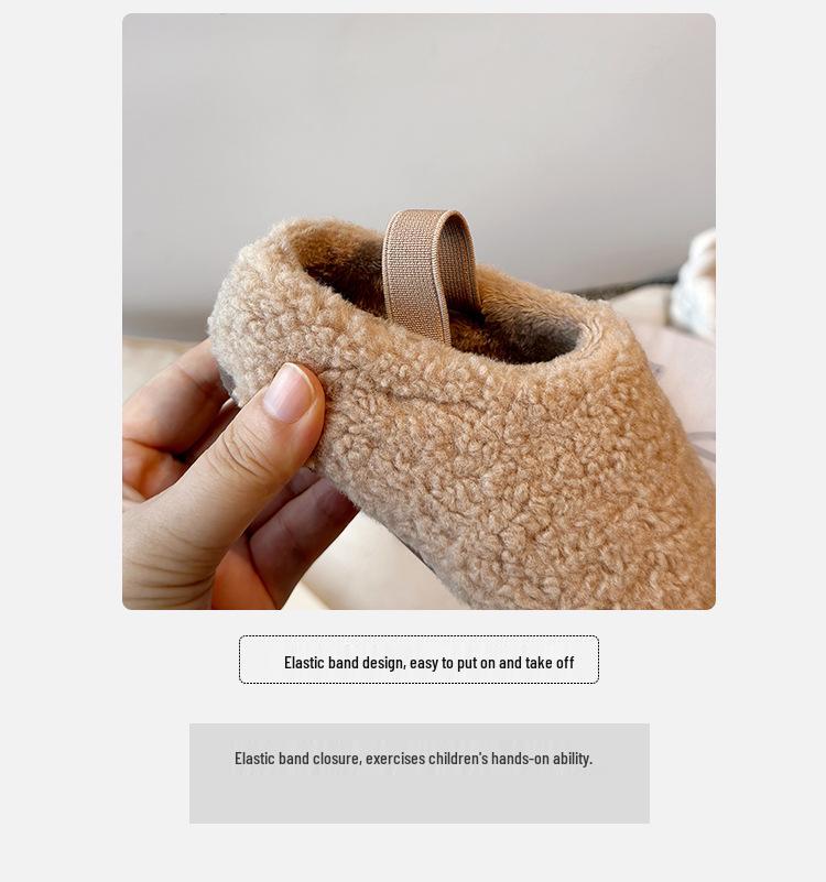 2026 Fashionable Warm Winter Cotton Baby Shoes for Girls