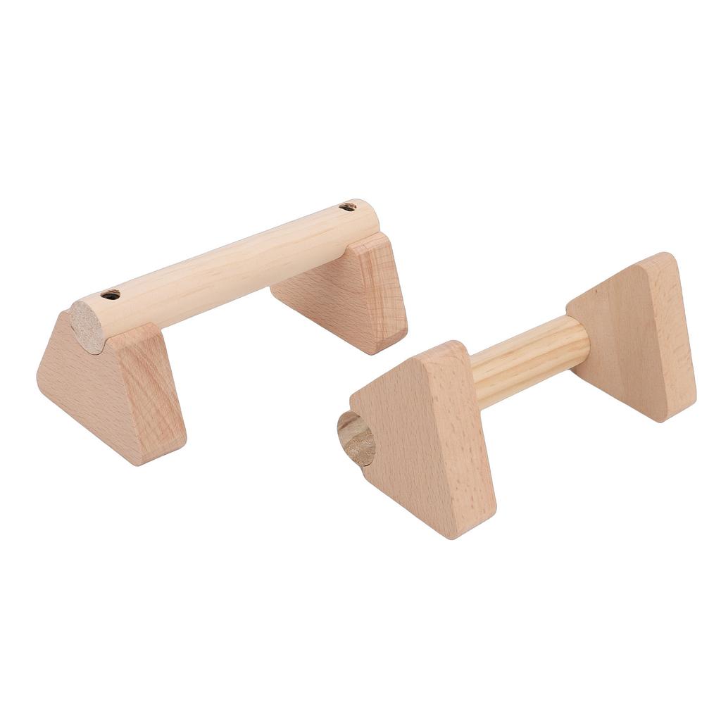 2 ks Dřevěné Push Up Stojany Dřevěný Balanční Paprsek Cvičební Vybavení pro Domácí Použití
