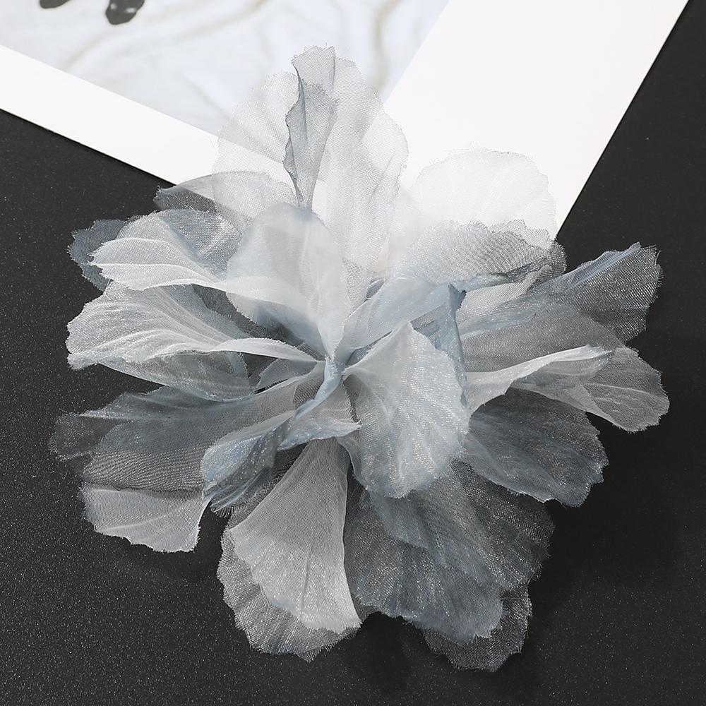 10Pcs 3D Flower Organza Lace Patches Applique For Bridal Wedding Dress Home Gradient Lace Trim Sewing Accessories Room Decora
