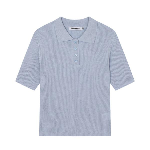 JAMBANGEE Women'S) Collared Short Sleeve Knit_Bn2Wsw373-Sb