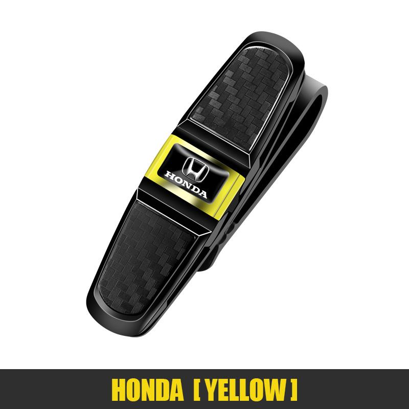 1Pcs Car Sun Visor Glasses Clip Ticket Card Storage Clamp For Honda CRZ Accord Civic FIT CRV Jazz HRV Vezel 5th City CRX Insight EC5